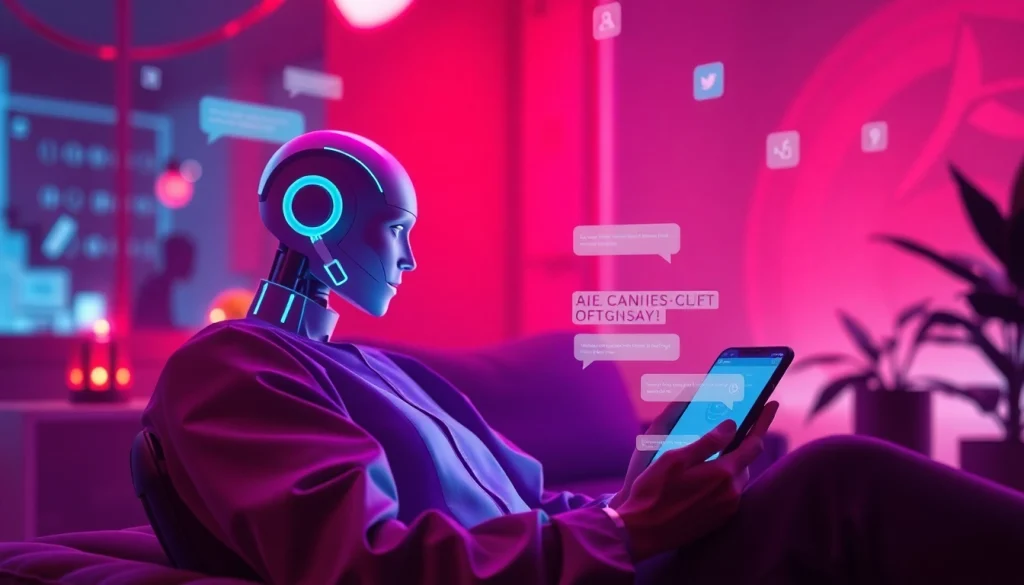 AI sex chat free interactive experience with vibrant chatbot interface.