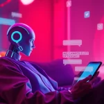 AI sex chat free interactive experience with vibrant chatbot interface.