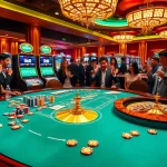 Experience the excitement of casino crypto liste with vibrant gaming tables and slot machines.