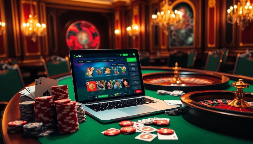 Vivez l'excitation du casino en ligne crypto avec des éléments de jeu vibrants et une atmosphère luxueuse.