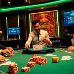 Experience the excitement of casino en ligne crypto with vibrant poker tables and digital betting interfaces.