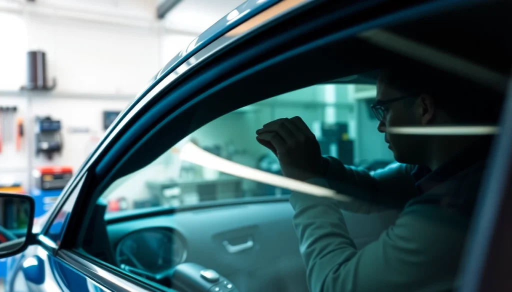 Apply window tint near me for enhanced vehicle aesthetics and comfort.