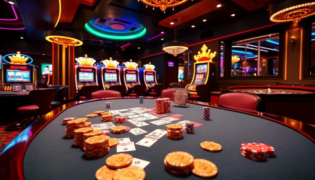 Exciting casino en ligne crypto scene with vibrant colors and impressive gaming elements.