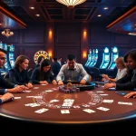 Experience the thrill of casino action with ku win strategies at a luxurious poker table.