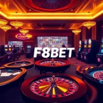 Experience thrilling gaming at F8BET with vibrant casino tables and exciting slot machines.