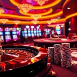 Exciting GO99 online gambling interface showcasing vibrant poker chips and roulette wheel.