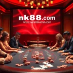 Engaged players experiencing the thrill of poker at https://nk88net.com/ with luxury gaming elements.